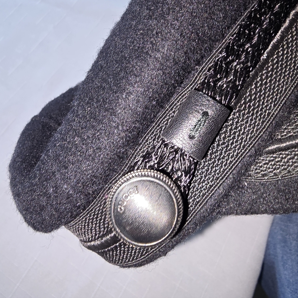 Gucci Men's Wool Hat Black Unisex, Elegant Luxury Giftable Old Money - Picture 3 of 8